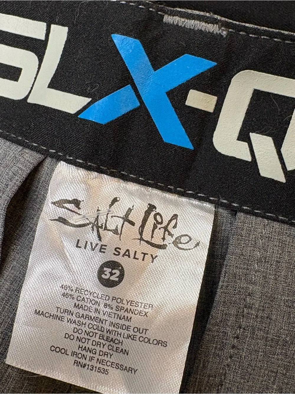 Coastal Salt Life Men’s Transition Hybrid Shorts Gray Size 32 10” Inseam NWT